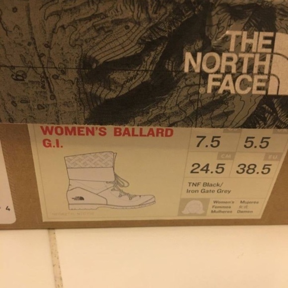 BRAND NEW women the North Face Ballard gi boots size US 7.5 (waterproof velvet) - Picture 3 of 6